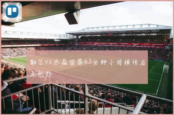 勒芒vs水晶宫第63分钟小将横传后点包抄