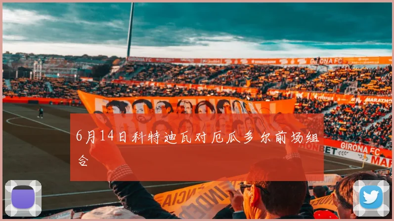 6月14日科特迪瓦对厄瓜多尔前场组合