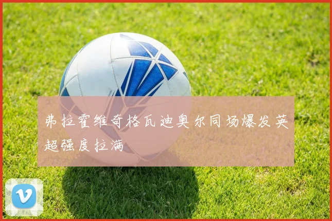 弗拉霍维奇格瓦迪奥尔同场爆发英超强度拉满